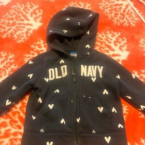 Old Navy Kids' Black Heart Hoodie